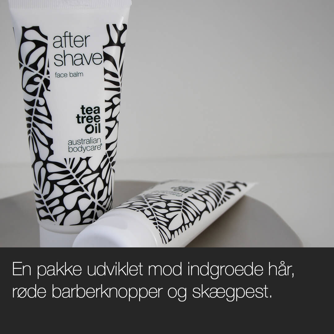 3-pak mod røde barberknopper i ansigt
