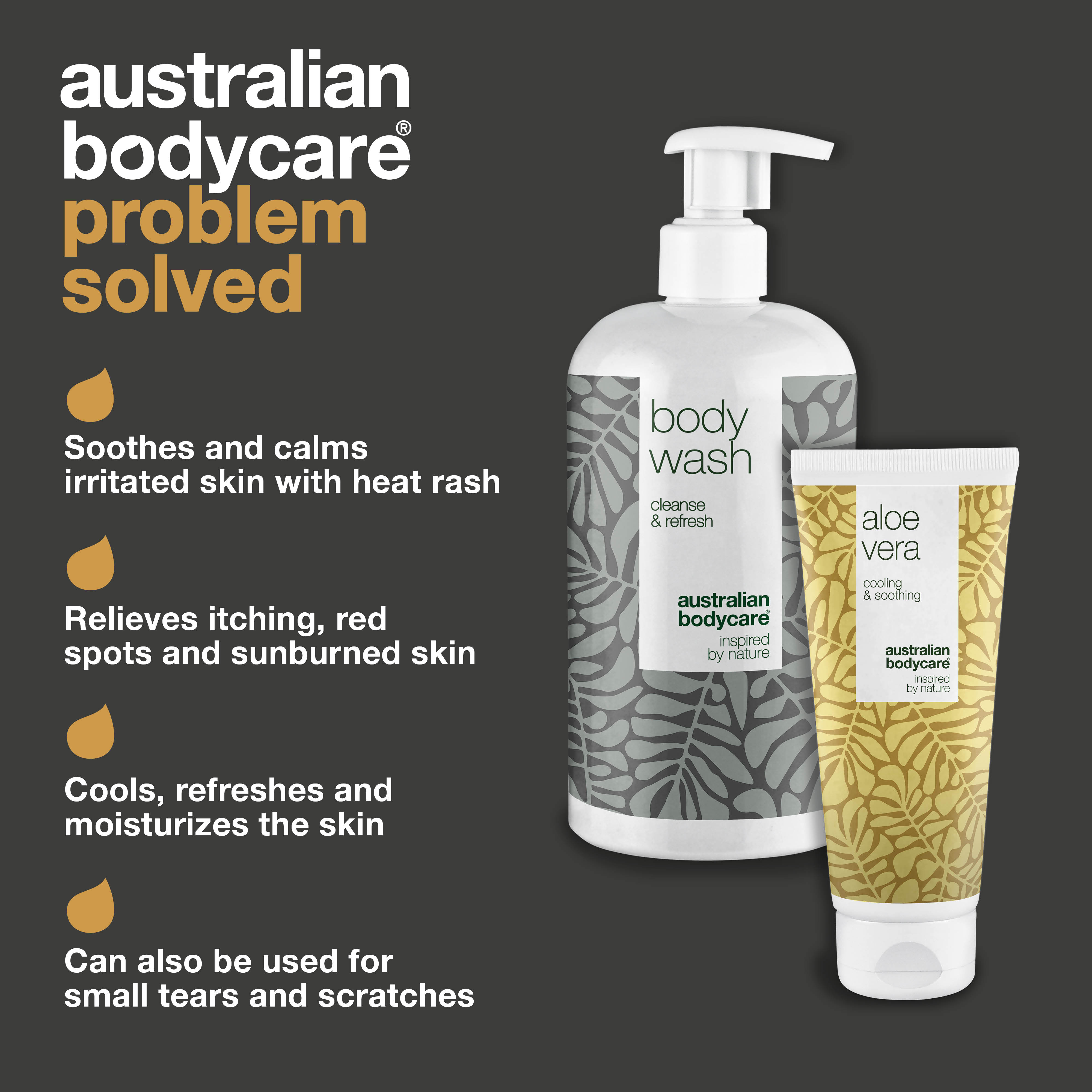 2-osainen setti lämpöpaukamille — Lievittää lämpöpaukamat, ärtynyt iho ja kutina luonnollisesti.