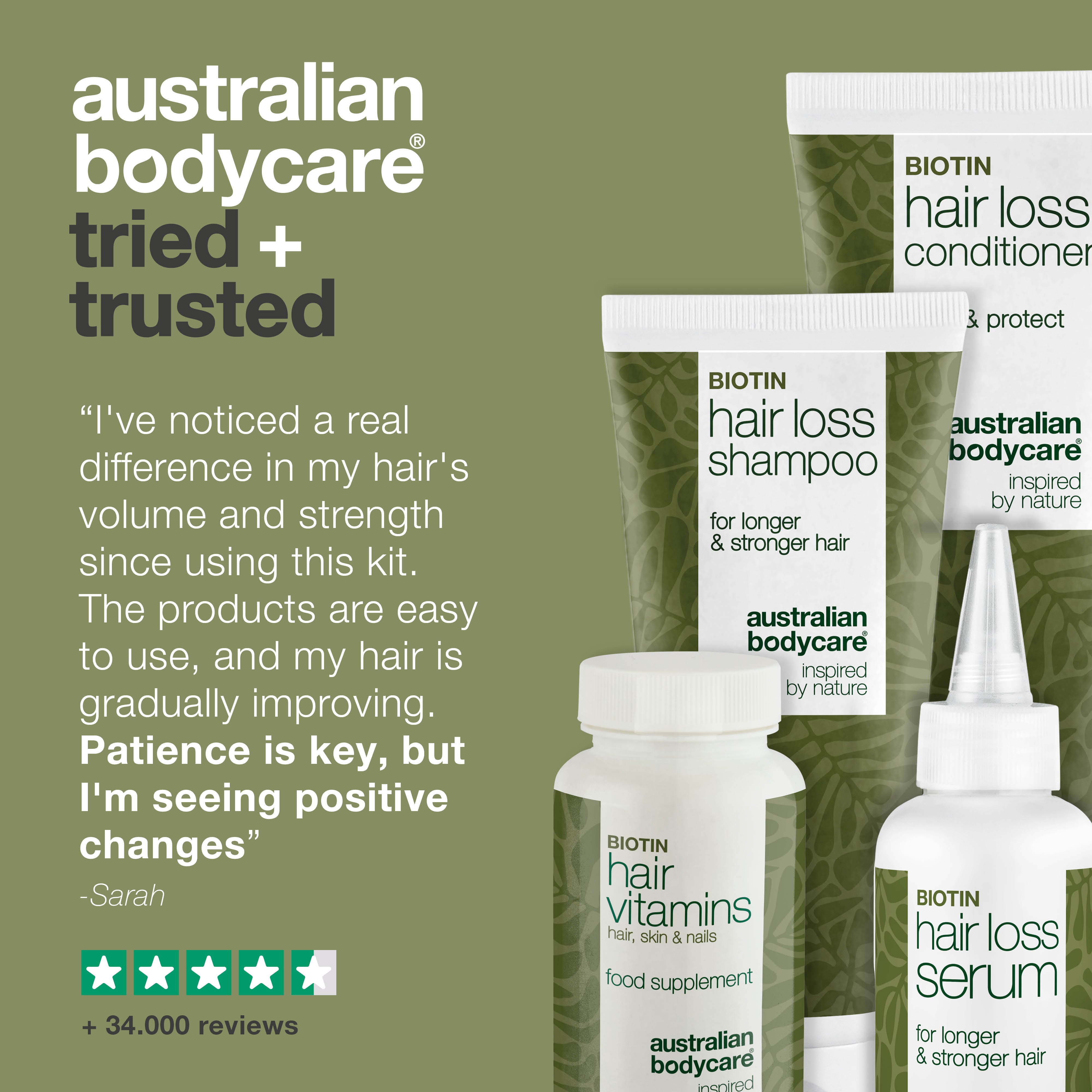 Hiustenhoitopaketti hiustenlähtöön — Täydellinen paketti hiustenlähdön ehkäisyyn luonnollisilla aktiiviaineilla.