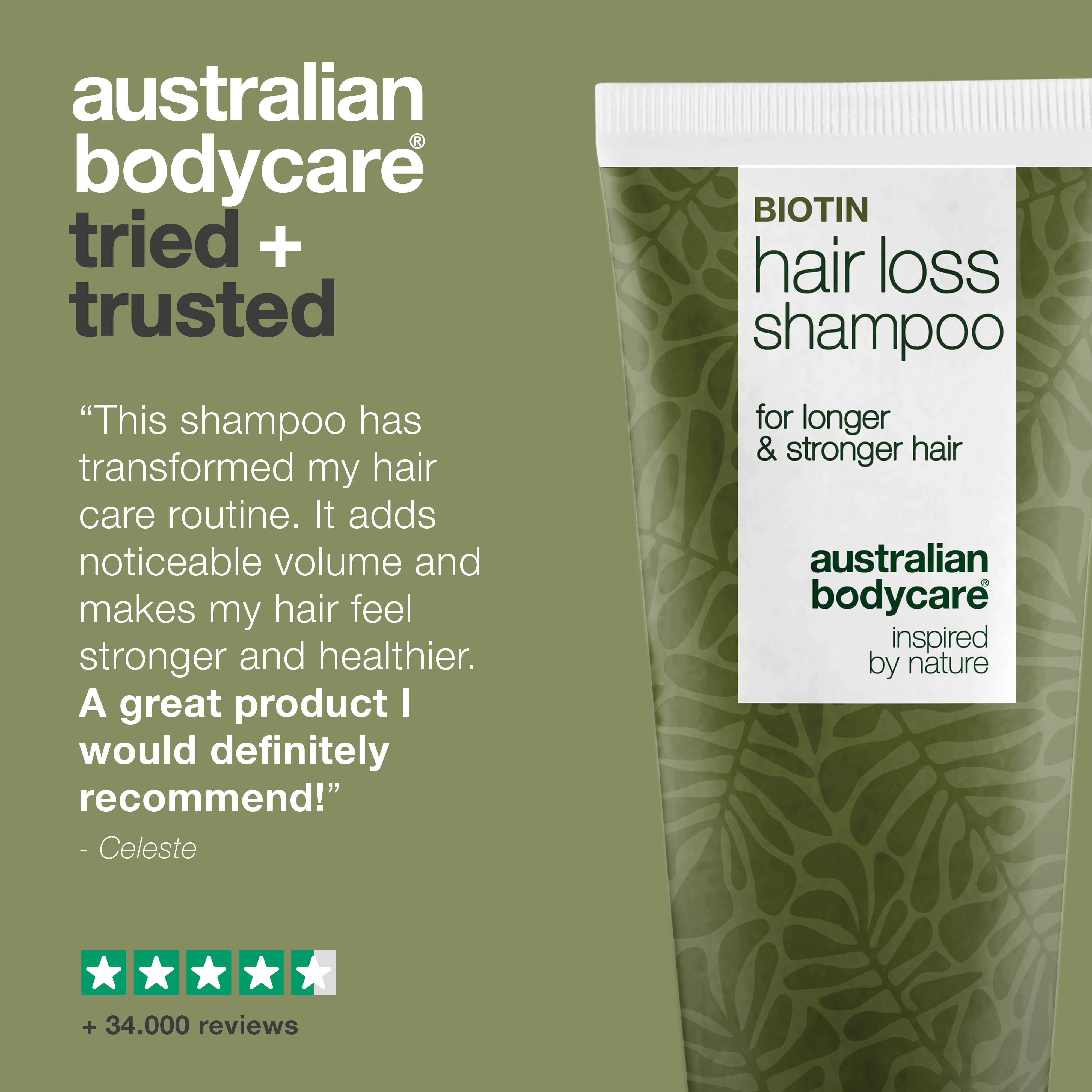 Shampoo vähentää hiustenlähtöä ja hiusten ohenemista — Shampoo vähentää hiustenlähtöä ja vahvistaa heikkoja hiuksia biotiinin, kofeiinin ja Capilia Longan avulla, jotka elvyttävät hiuspohjaa ja juuria.