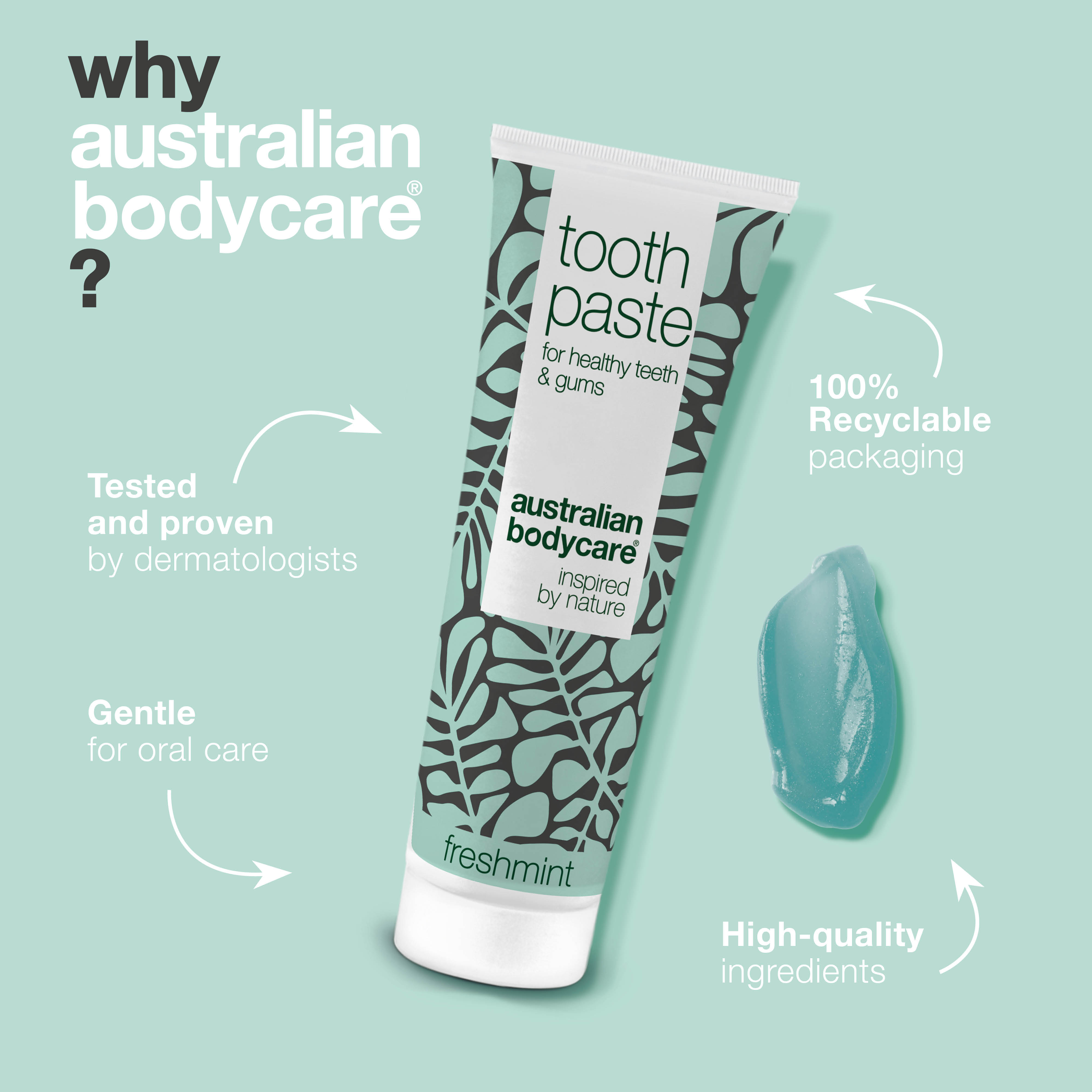 Hammastahna suun rakkuloihin — Hoida suun, kielen ja kurkun rakkuloita tehokkaasti Australian Bodycare -hammastahnalla, jonka luonnolliset ainesosat tuovat helpotusta.