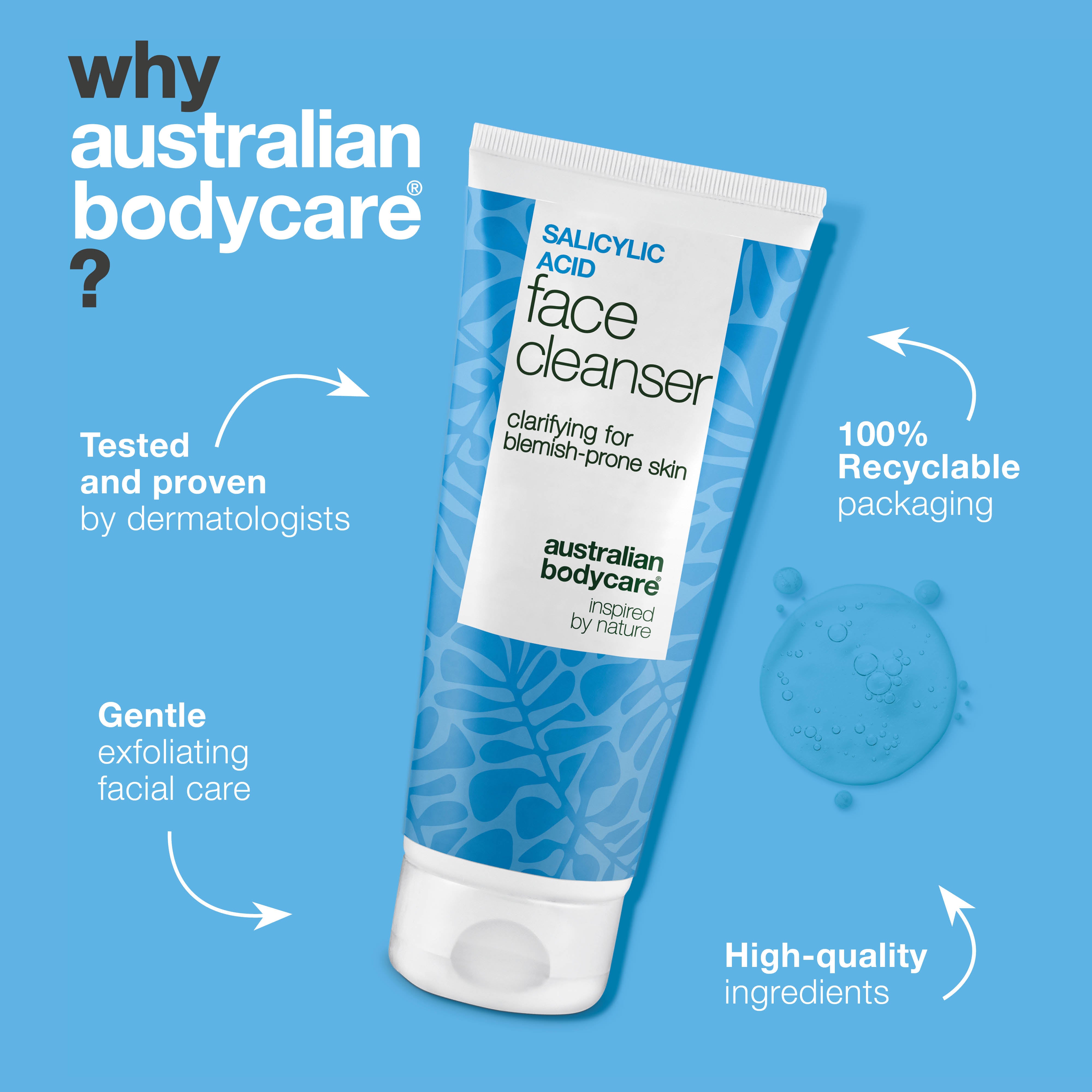 Kasvojenpuhdistus salisyylihapolla – puhdistaa huokoset ja vähentää näppyjä ja mustapäitä