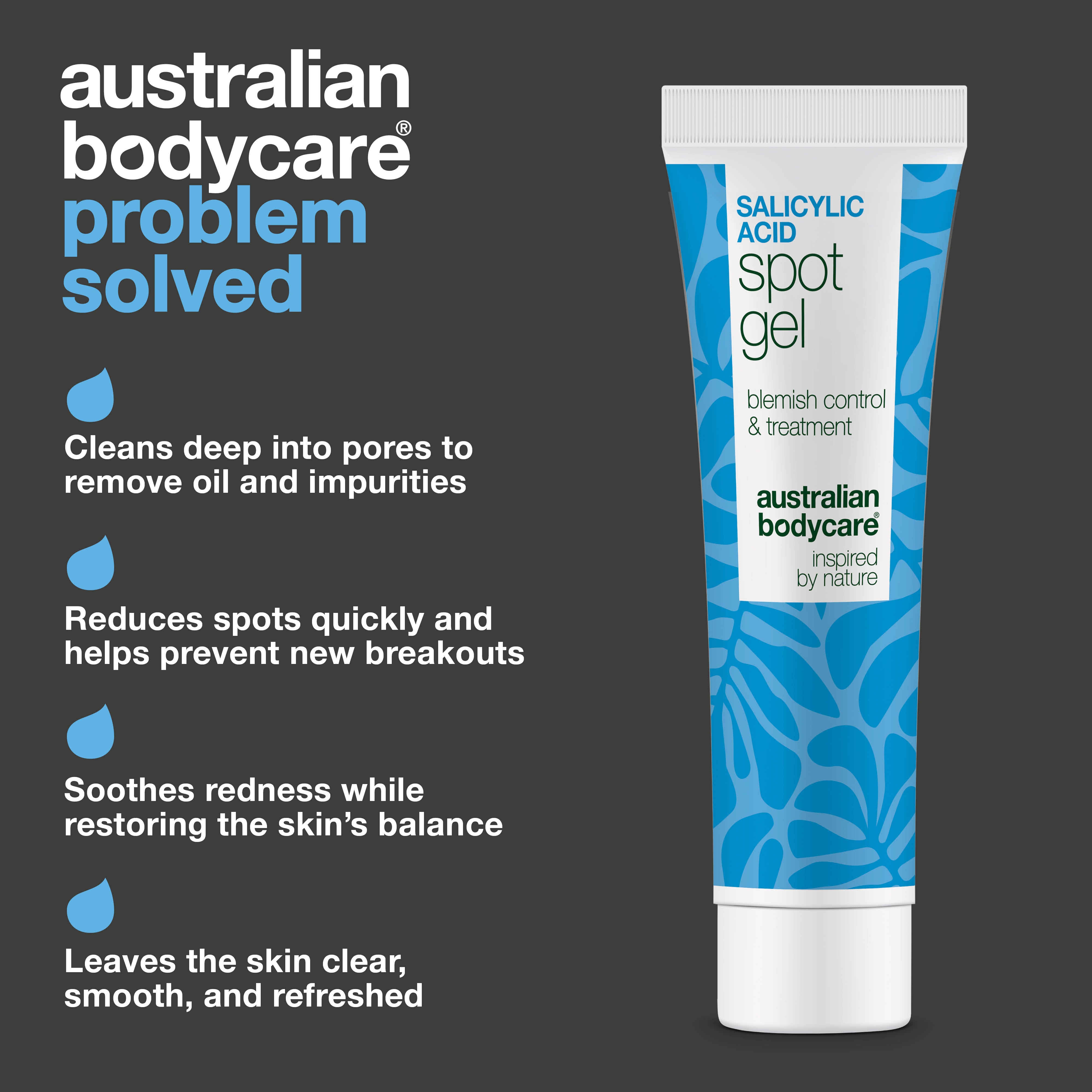 Salisyylihappo Spot Gel näpyille, mustapäille ja punoitukselle – puhdistaa huokoset ja rauhoittaa ihoa