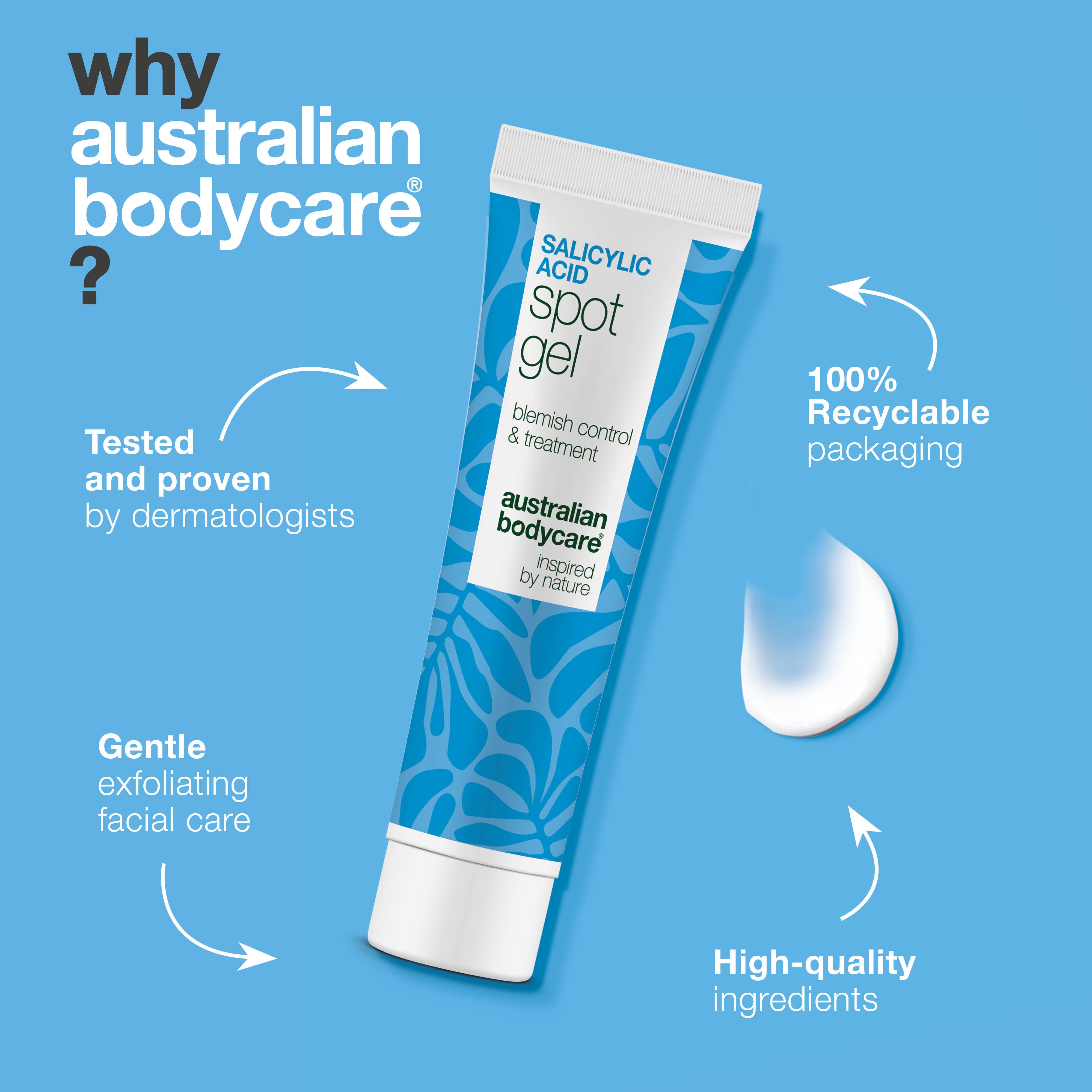 Salisyylihappo Spot Gel näpyille, mustapäille ja punoitukselle – puhdistaa huokoset ja rauhoittaa ihoa