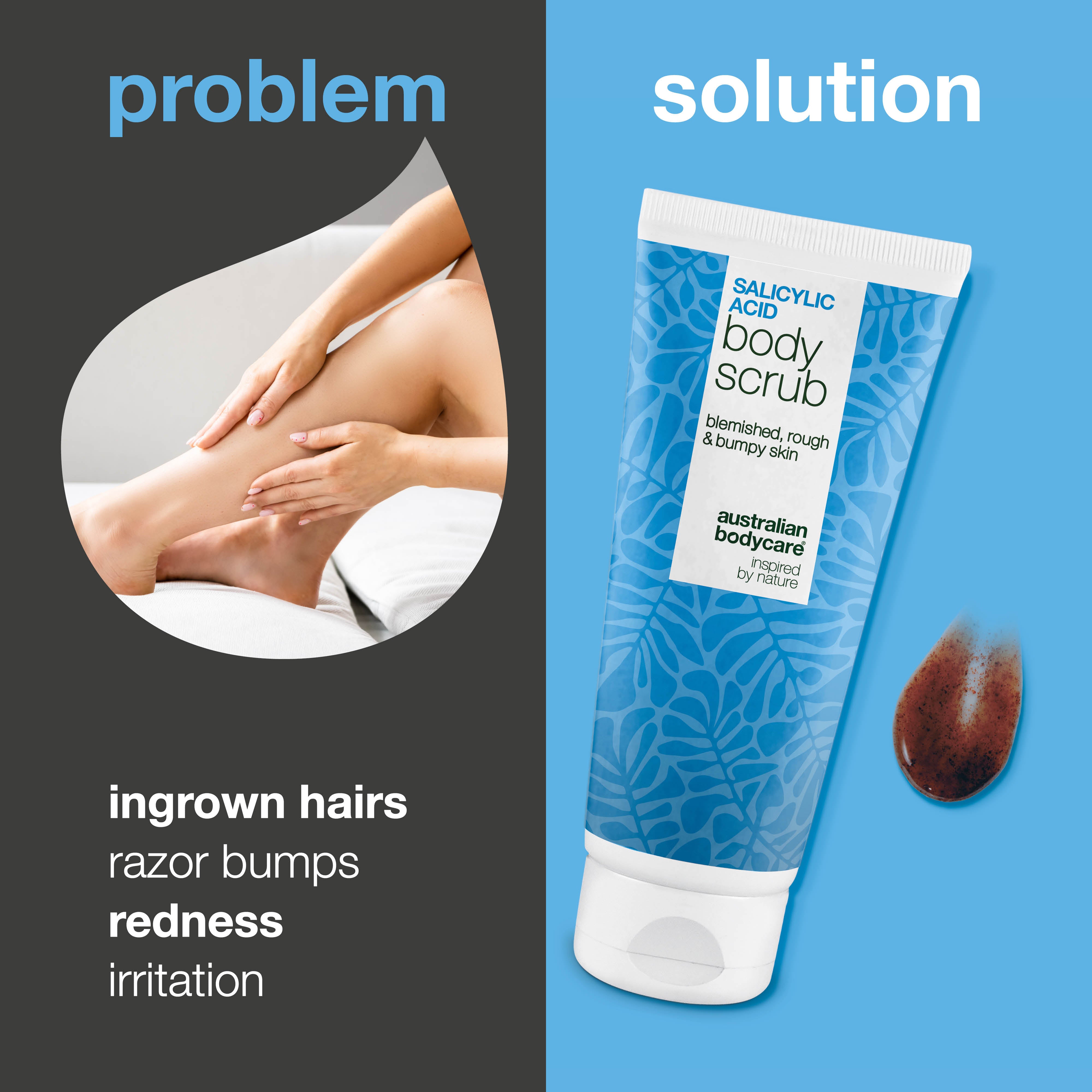 Shave Scrub tekee ihosta sileän ja rauhoittaa ärtynyttä ihoa ajelun jälkeen. Tärkeimmät ainesosat: Salisyylihappo, Glykolihappo, Glyseriini ja Allantoiini.