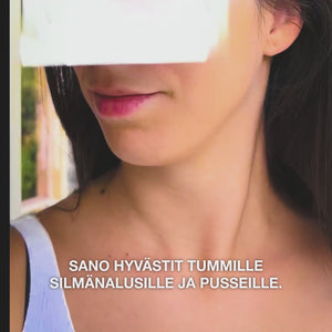 Tuotevideo: B12-vitamiinia sisältävät silmänaluslaput joissa on kollageeni turvotukseen