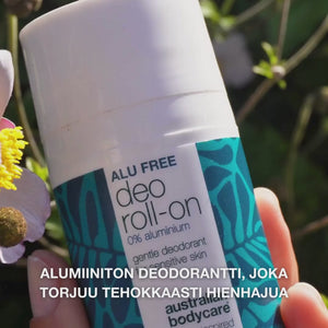 Luonnollinen roll-on-deodorantti ilman alumiinia hikoilun hajua vastaan – Australian Bodycare, hellä iholle